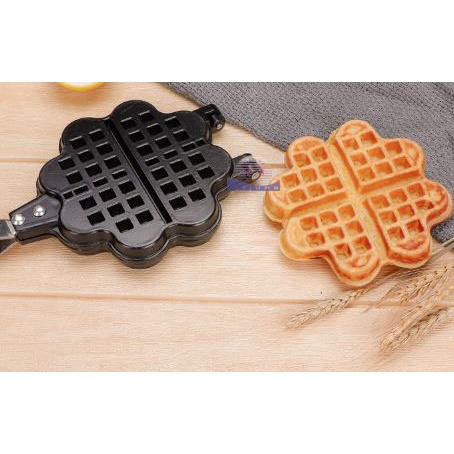 CETAKAN WAFFLE KOMPOR TEFLON HITAM KERAMIK