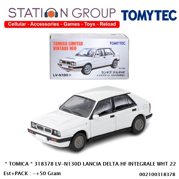 TOMICA 318378 LIMITED VINTAGE-N130D LANCIA DELTA HF INTEGRALE WHITE 22 - DIECAST