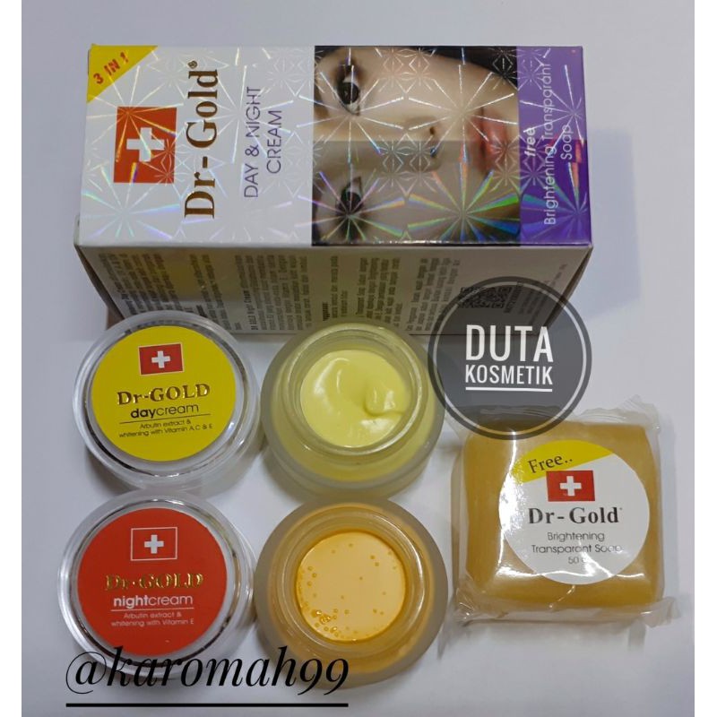 PAKET CREAM DR GOLD SET 3in1 ORIGINAL BPOM