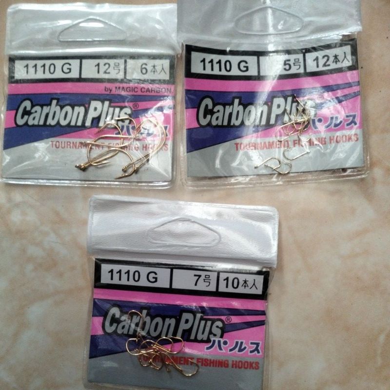 Mata kail carbon plus 1110 G(gold lubang)