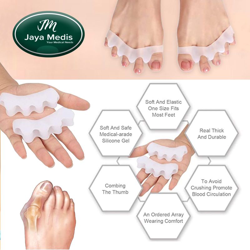 Pemisah Jari Kaki - Hallux Valgus Bunion 1 Pasang