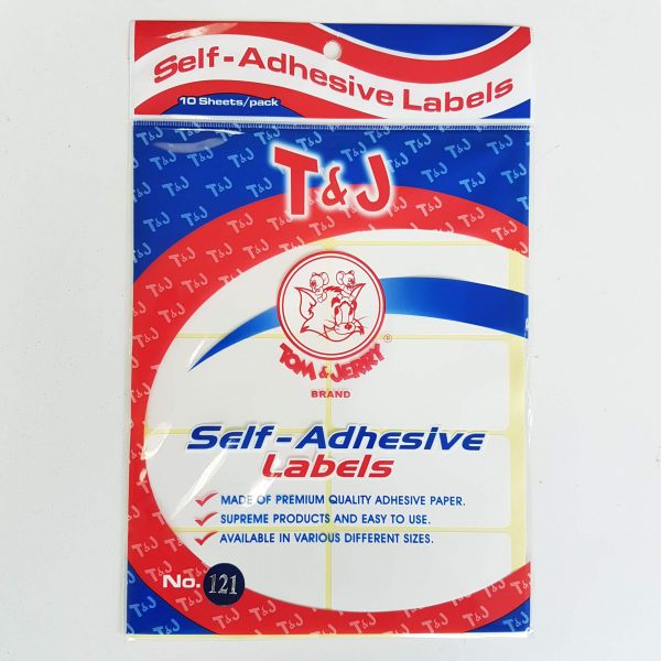 Label Stiker Tom and Jerry Self Adhesive Labels T&amp;J - 1pad isi 10 lbr