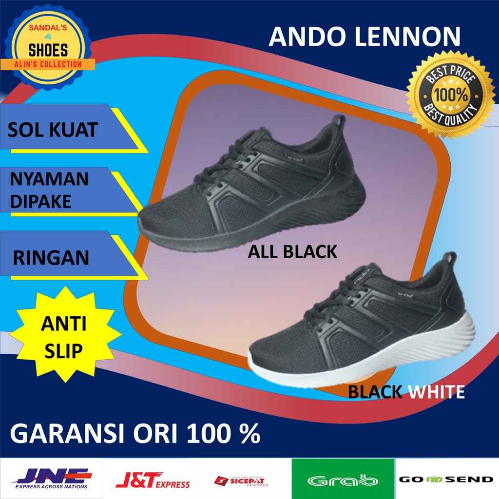 Ando Lennon Sepatu Sneakers Pria Original