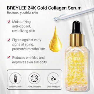 BREYLEE Serum Series Retinol / Hyaluronic Acid / Vitamin C / Soothing / 24k Collagen / Rose Moisturiser Serum 17ML