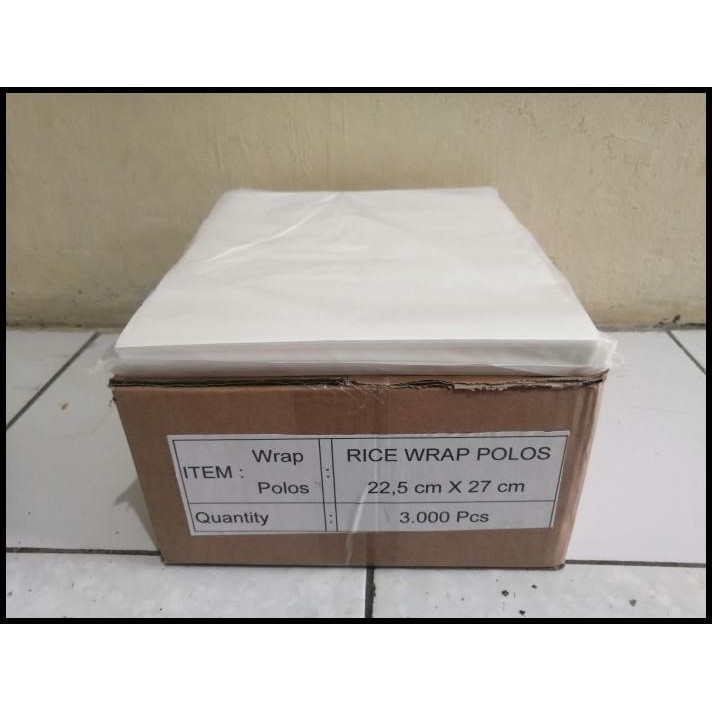 

Kertas Nasi Kfc Polos 22,5 X 27 Cm / Paper Wrap Food Grade 500 Lembar