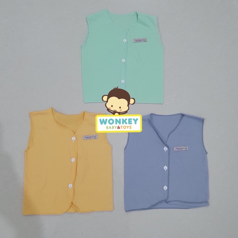 Baju Bayi Newborn Pastel Gradasi / Baju Bayi Panjang / Baju Bayi Pendek / Baju Bayi Kutung / Buntung 0-3 Bulan Boboko / Andreatex-Kutung PSTL BOY 1pcs