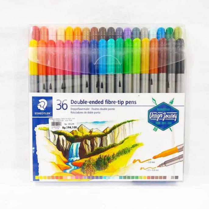 

DOUBLE ENDED FIBRE TIP PENS STAEDTLER / SPIDOL STAEDTLER ---READY---