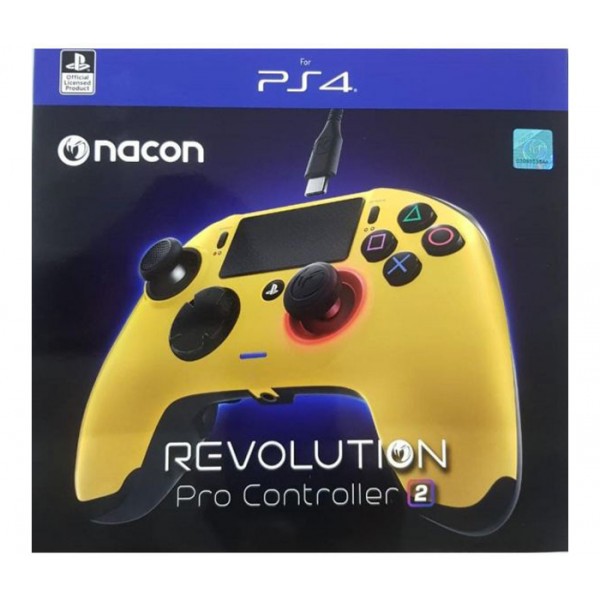 yellow ps4 controller