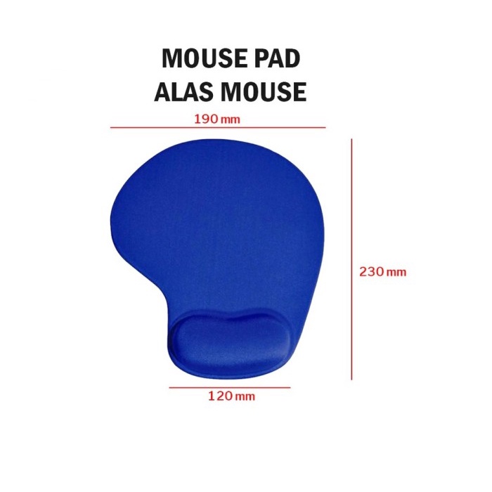 Mousepad Ergonomik Dengan Bantal Pergelangan Alas Mouse Pad Anti Slip