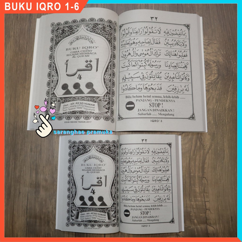 Buku IQRO Besar Kecil iqra anak