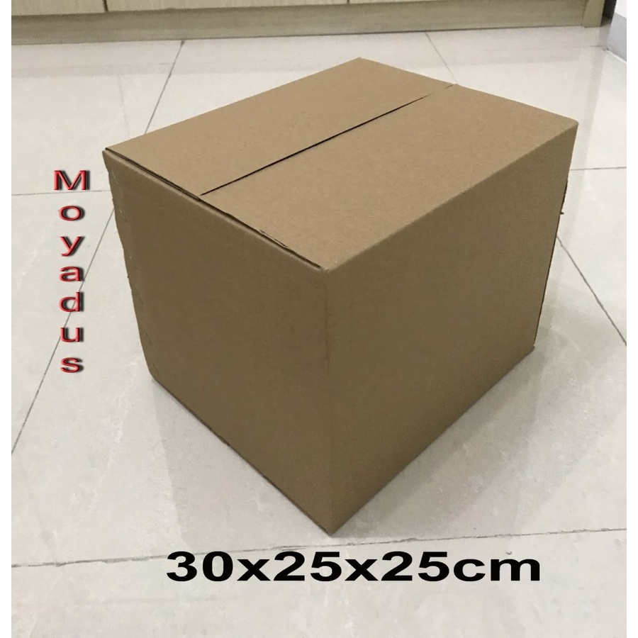 

kardus/karton/box uk. 30x25x25 cm untuk packing, SINGELWALL POLOS