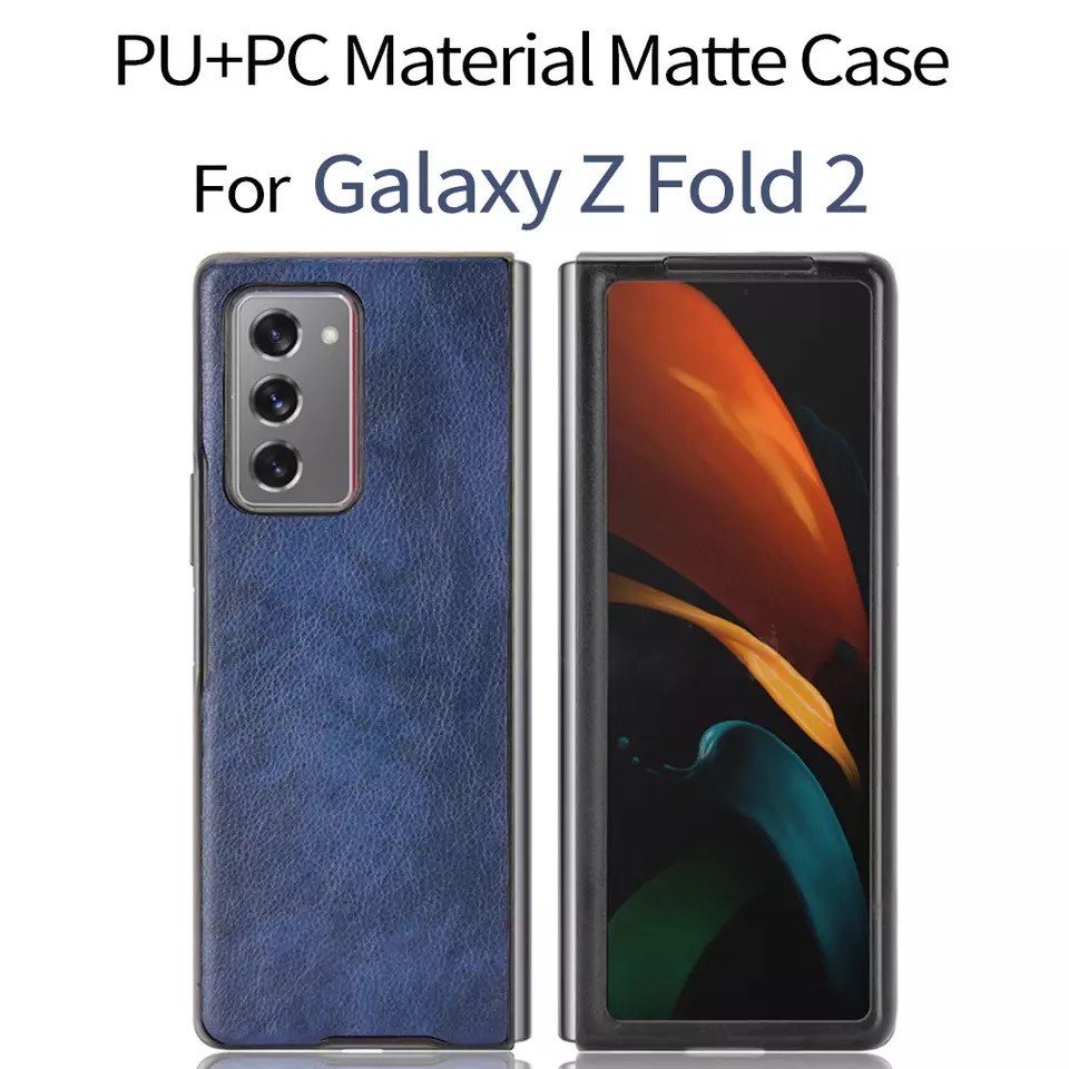 Samsung Galaxy Z Fold 2 Case Premium Leather Case Hard Back Original