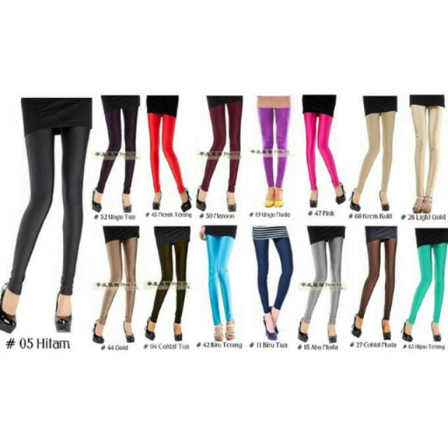 Celana Legging kilat import celana senam celana hijab Legging kilap Lycra