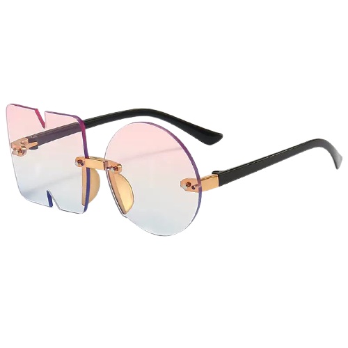 BBS KC05 Sunglasses Kacamata Hitam/Gradien (Bentuk NO) Tanpa Frame Women Fashion Anti Radiasi New Arrival Import