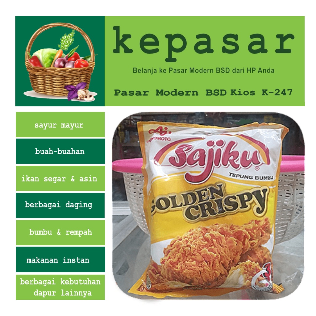 

Tepung Bumbu SAJIKU Golden Crispy