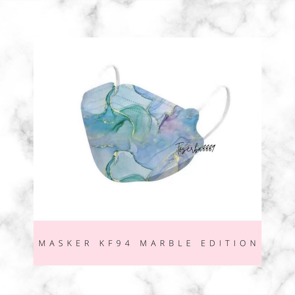 MASKER DEWASA KF94 MARBLE EDITION ISI 10PCS