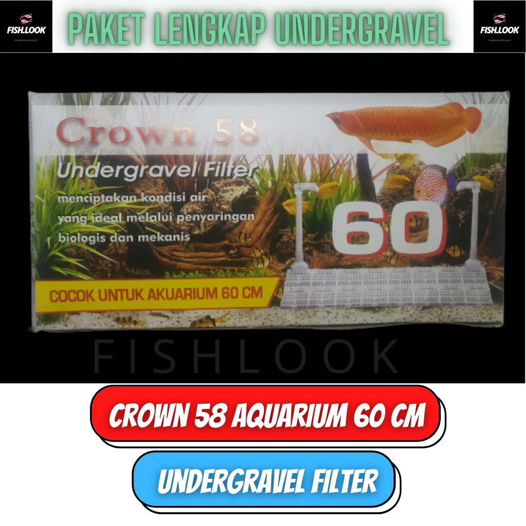 Undergravel Crown 60 Cm Under Gravel Filter Aquarium Aquascape