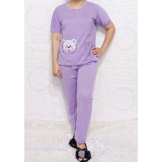 Baju Tidur Piyama Wanita Pajamas Kaos  / Baju Tidur setelan Wanita kaos CP dewasa Terbaru Bigsize Kekiniaan