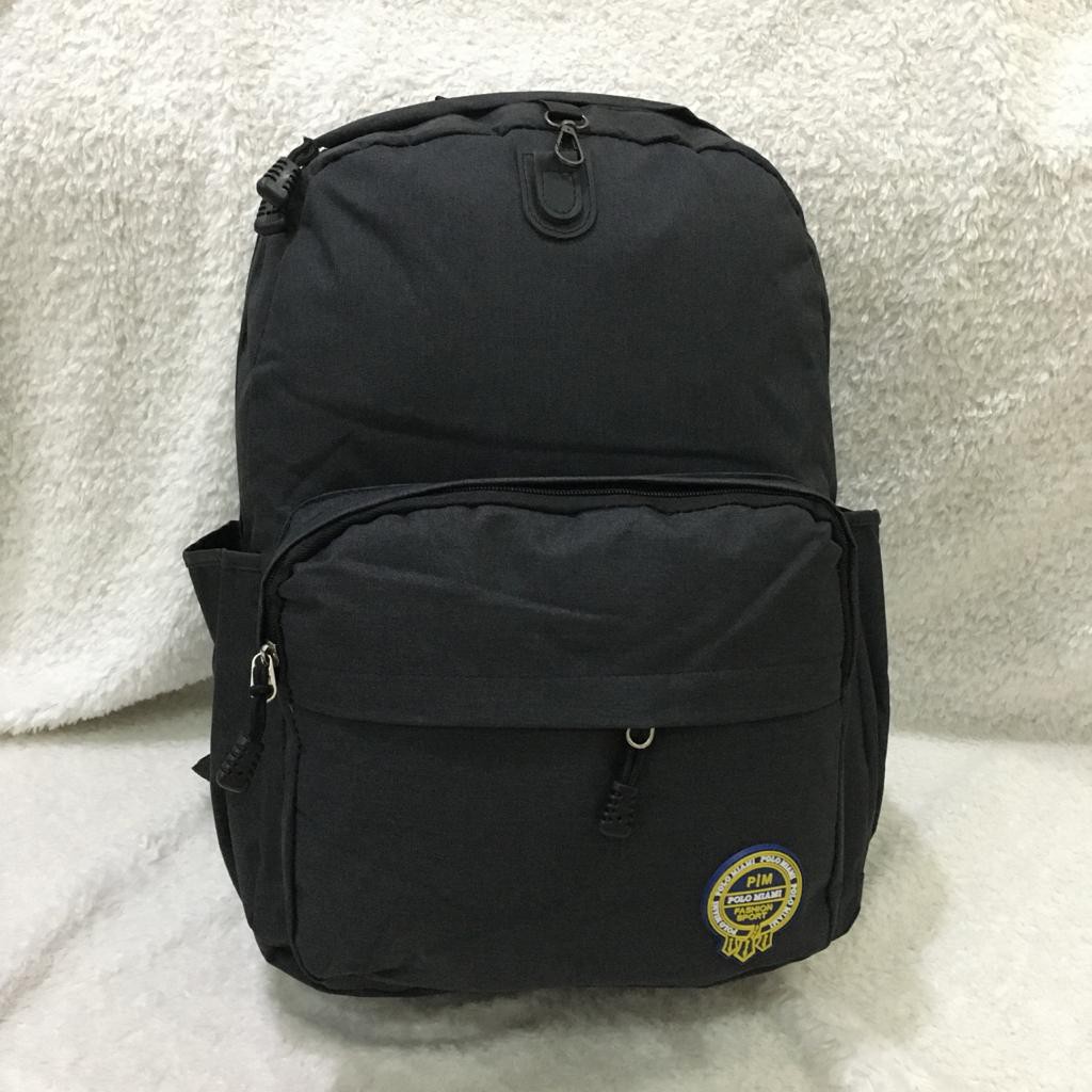 Ransel Polo Miami 33715 Import. Ada USB Port dan Saku Laptop Bonus Raincover+KABEL. Darena Bandung