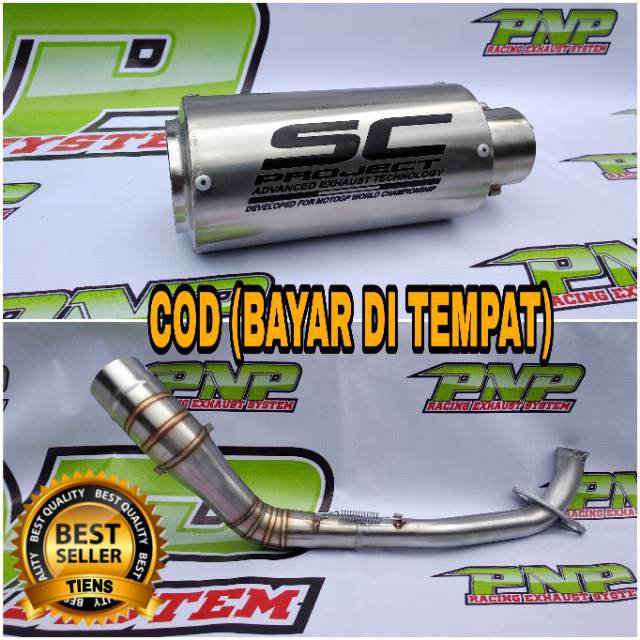 Knalpot Racing SC PROJECT NMAX AEROX LEXI PCX XMAX ADV VARIO BEAT SCOPY MIO DLL-2