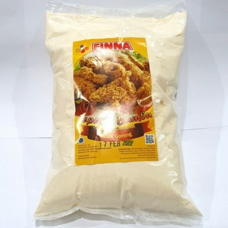 

FINNA TEPUNG BUMBU AYAM GORENG MURAH CRISPY 1KG/1000grm