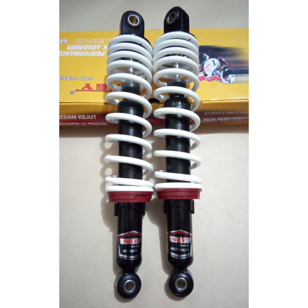 NGY Shockbreaker 340mm Variasi Putih Hitam Shock Sok Supra Revo Grand Legenda Karisma Kirana
