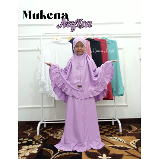 [HUSNA COLLECTION] MUKENA ANAK NAFISA / MUKENA POLOS ANAK