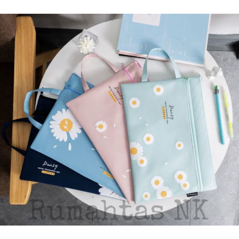 Tas Dokumen Karakter Daisy Pouch File A4 Pouch Kantong Map