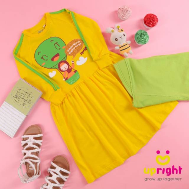 set gamis upright  anak