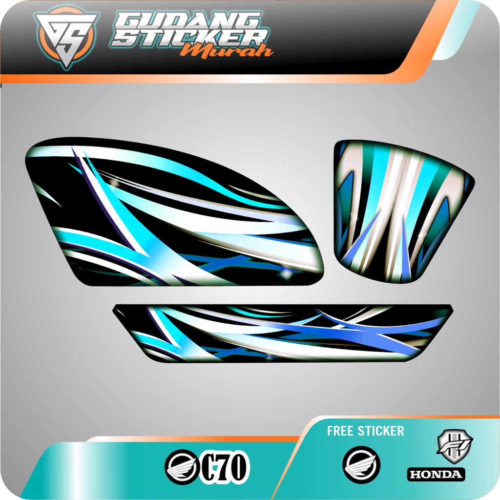 STRIPING HONDA C70 LIGHT AKSESORIS SEPEDA MOTOR