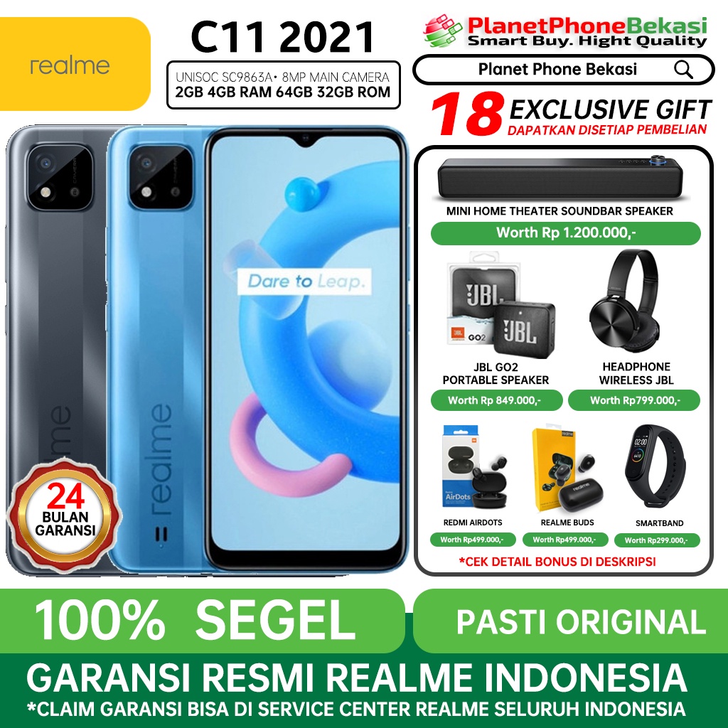 realme c11 2021 4 64 gb ram 4gb rom 64gb   2 32 gb ram 2gb rom 32gb garansi resmi