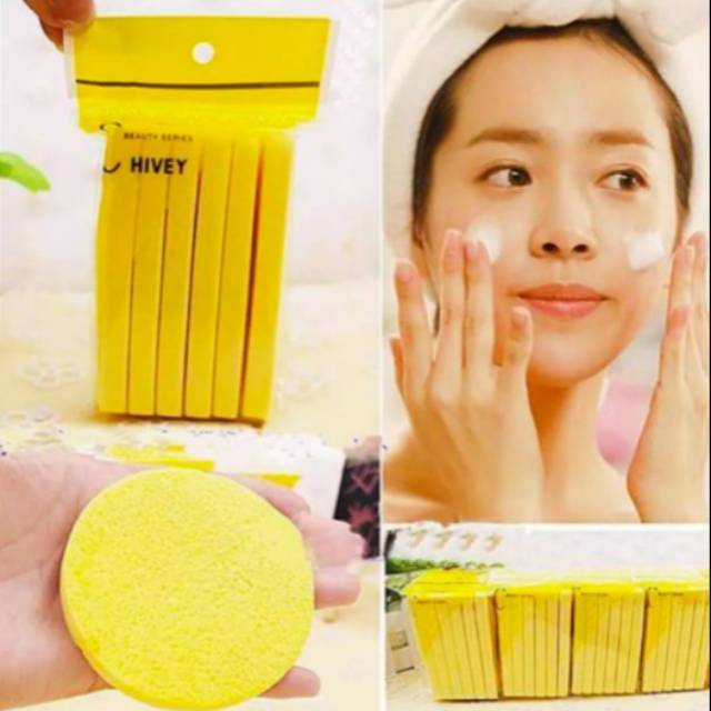 12pcs!!!Sponge Facial Spons Kentang Spons Wajah Sponge Stick Batang 12pcs