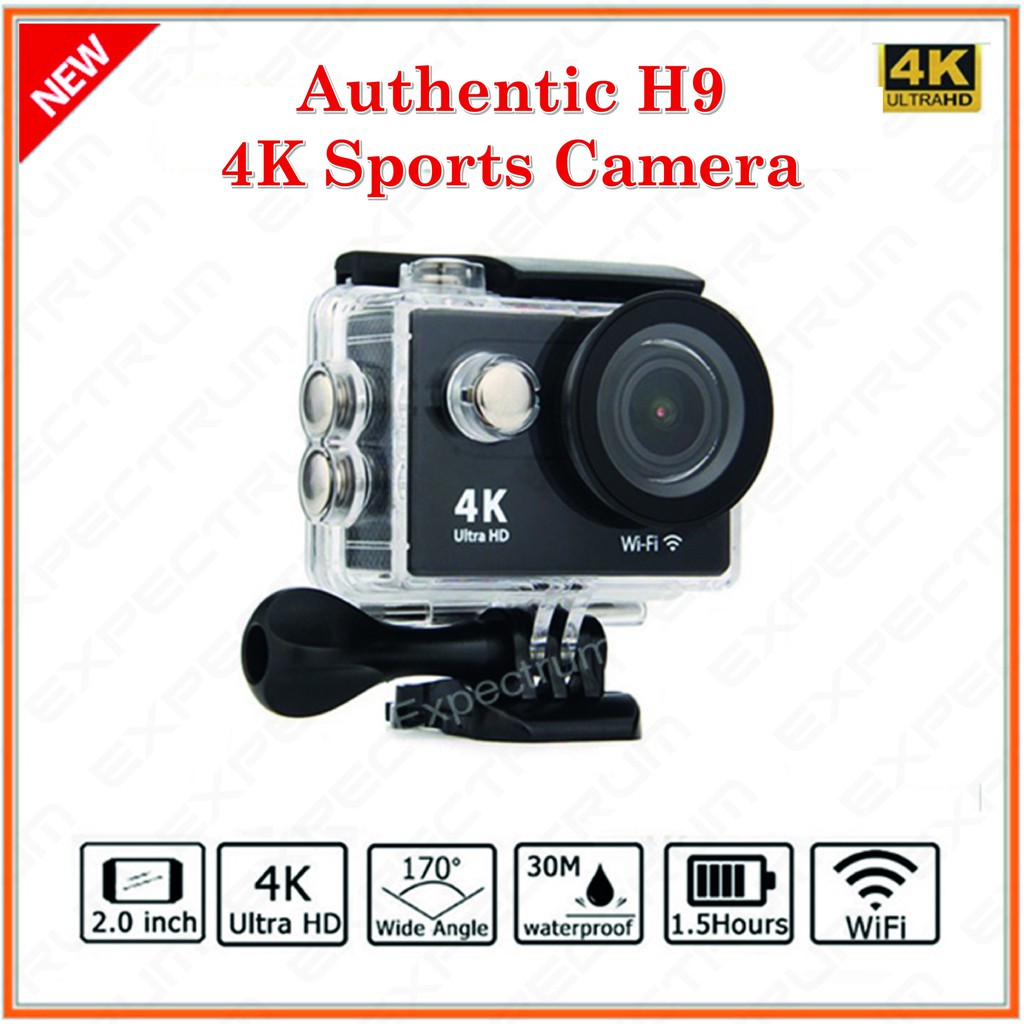 Jual PROMO NEW MODEL H9 Action camera Ultra HD 4K WiFi 1080P 60fps 2 0
