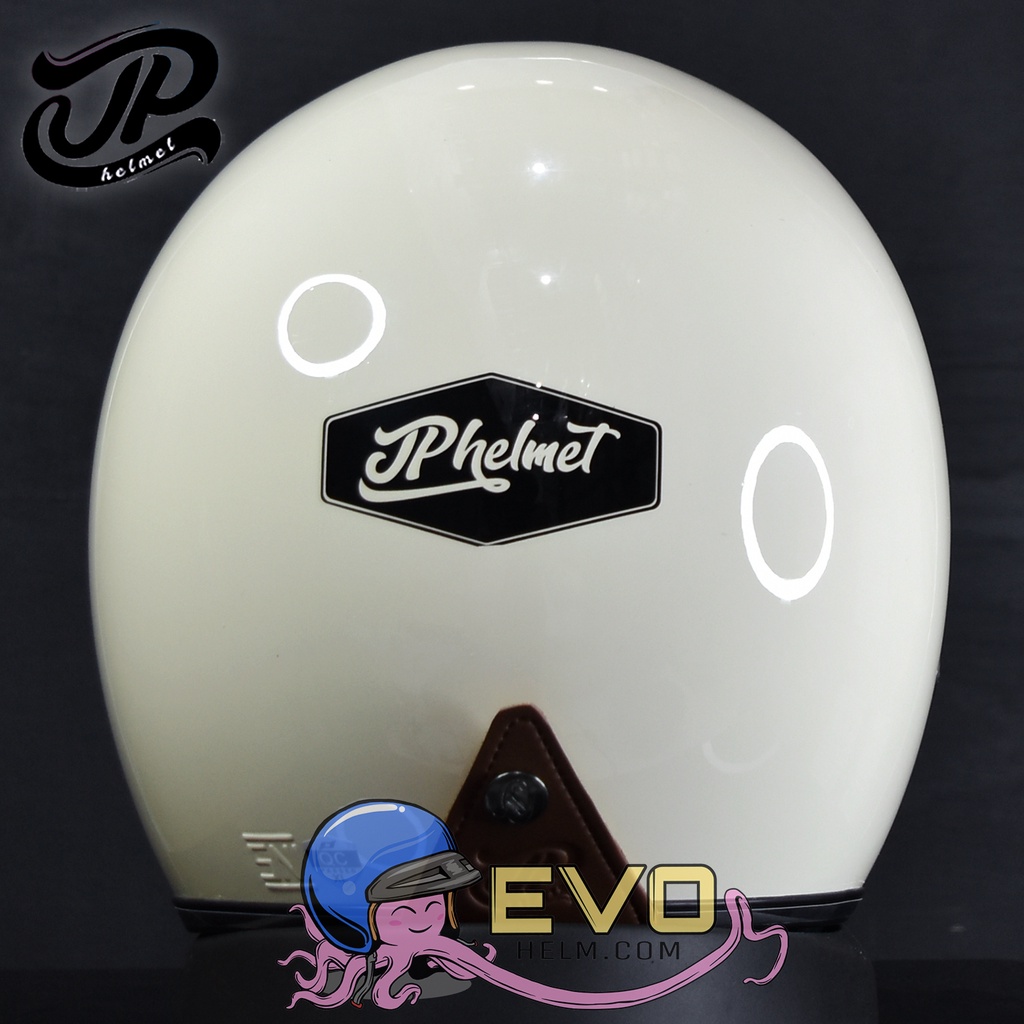 HELM BOGO JP NEW BIGIE_SOLID - CREAM SCOOPY GLOSS/BLACK