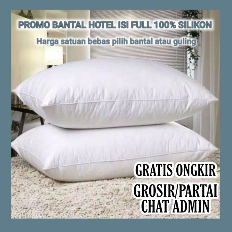 Bantal Tidur Atau Bantal Guling Silikon Exlusive Premium Luxury Hotel Berbintang Empuk Tebal Lembut