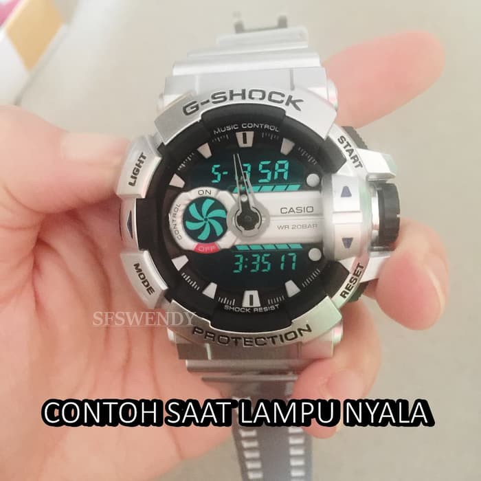 TERMURAH FREE BOX   Batre Cadangan     Jam tangan G Shock GBA 400 G mix Silver Berkualitas