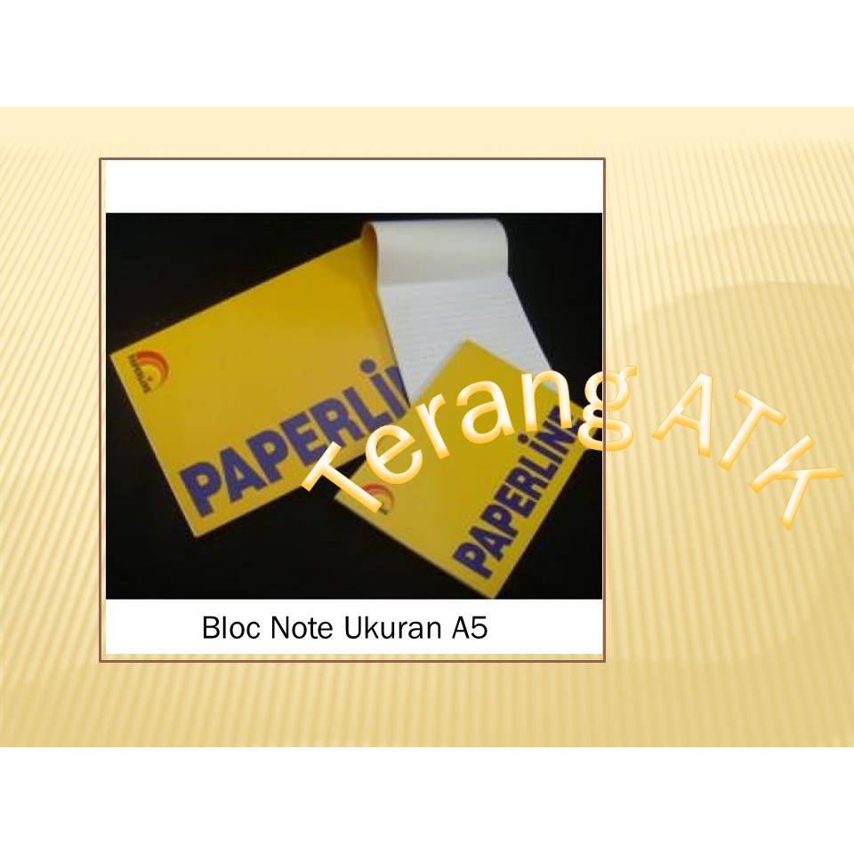 

Bloc Note Bergaris Ukuran A5 Merek Paperline [isi 5 pcs]