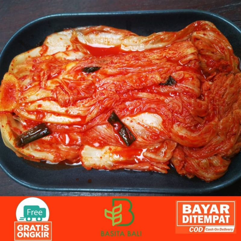 

Kimchi Sawi Original dan Pedas /Kimchi utuh / Kimchi Korea 500gram / Kimchi Basita Bali