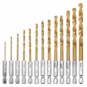 Mata Bor Power Drill Steel Titanium 13 PCS
