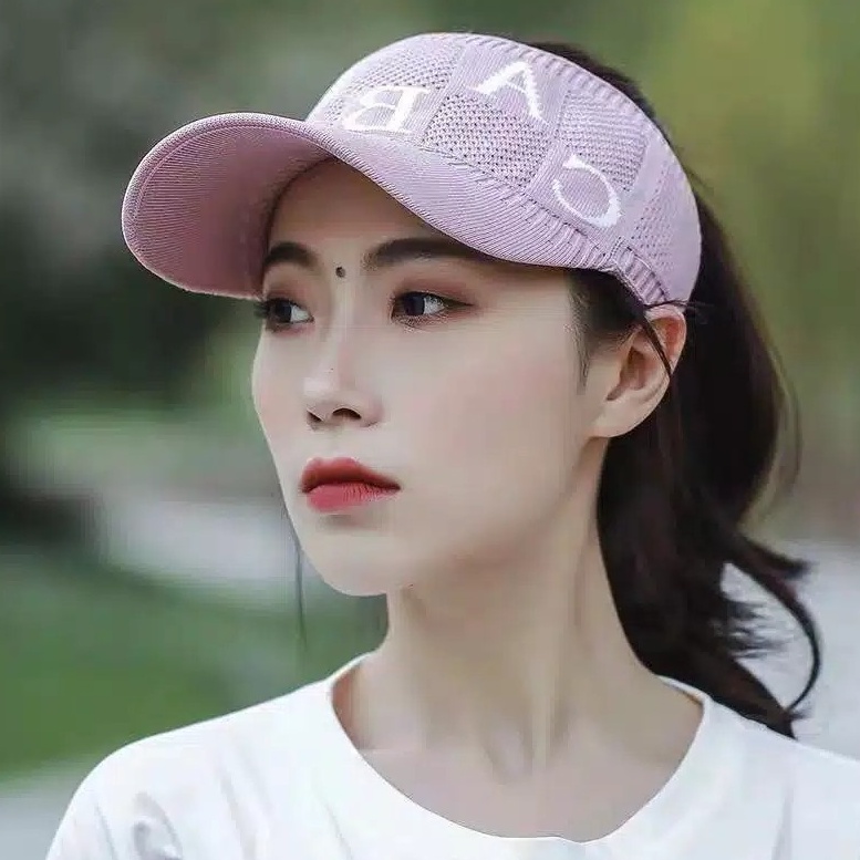 (COD) Topi Baseball Ponytail Korean fashion Unisex Rajut Baseball Visor Adjustabl MALLSHOPPING