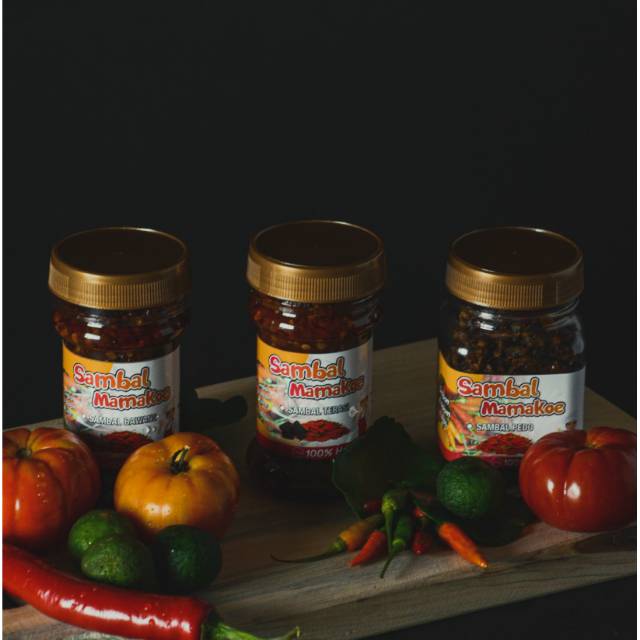 

Bundling isi 3 varian Sambal Mamakoe (bawang, terasi, peda)