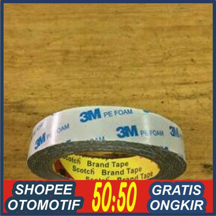 VARIASI MOBIL/ Double tape 3M Putih / Abu Berkualitas ( Lem bolak balik) ZONA VARIASI