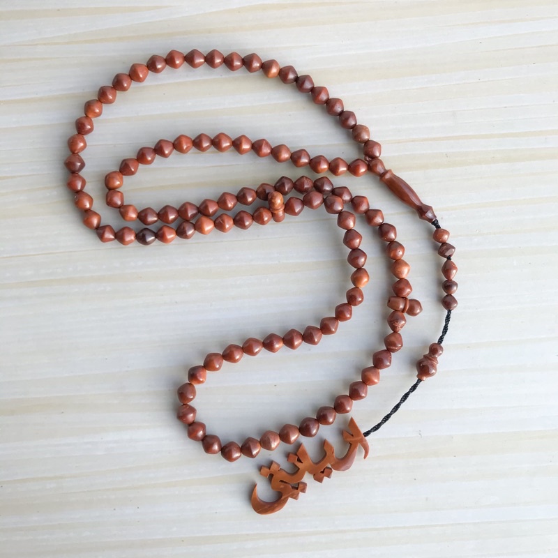 Tasbih kaukah wajik huruf timbul arab latin