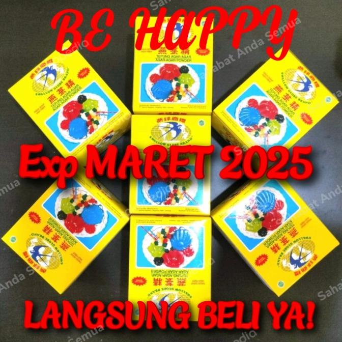 

Buruan beli] AGAR AGAR SWALLOW GLOBE PLAIN PUTIH 1 BOX
