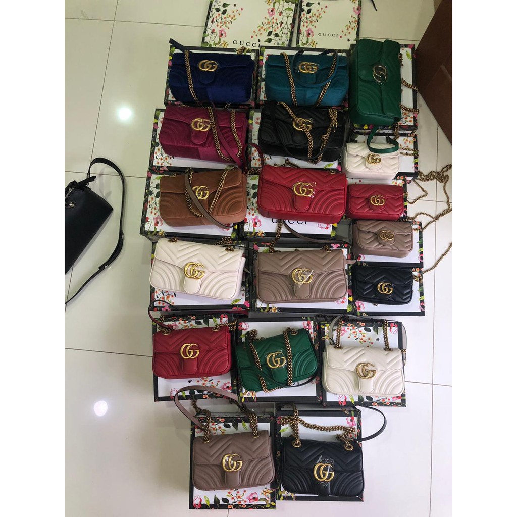 Tas Gucc-i Marmont 446791 Tas Ori/Branded/Quality/Super Quality/Kualitas/Asli/Mirror ML