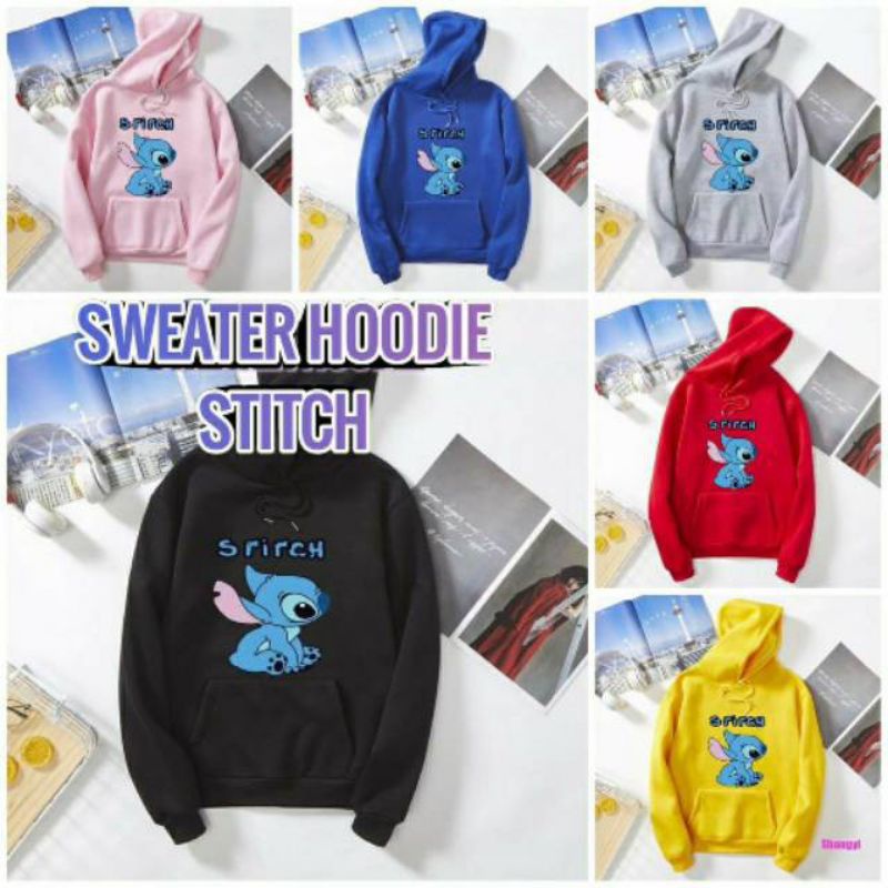 Sweater Wanita Lengan Panjang Swrater Wanita Hoodie STITCH Sweater Pria Terbaru Sweater Kekinian Swe