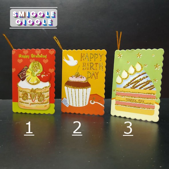 Kartu Ucapan Glitter / Greeting Card / Birthday Card 8th Part