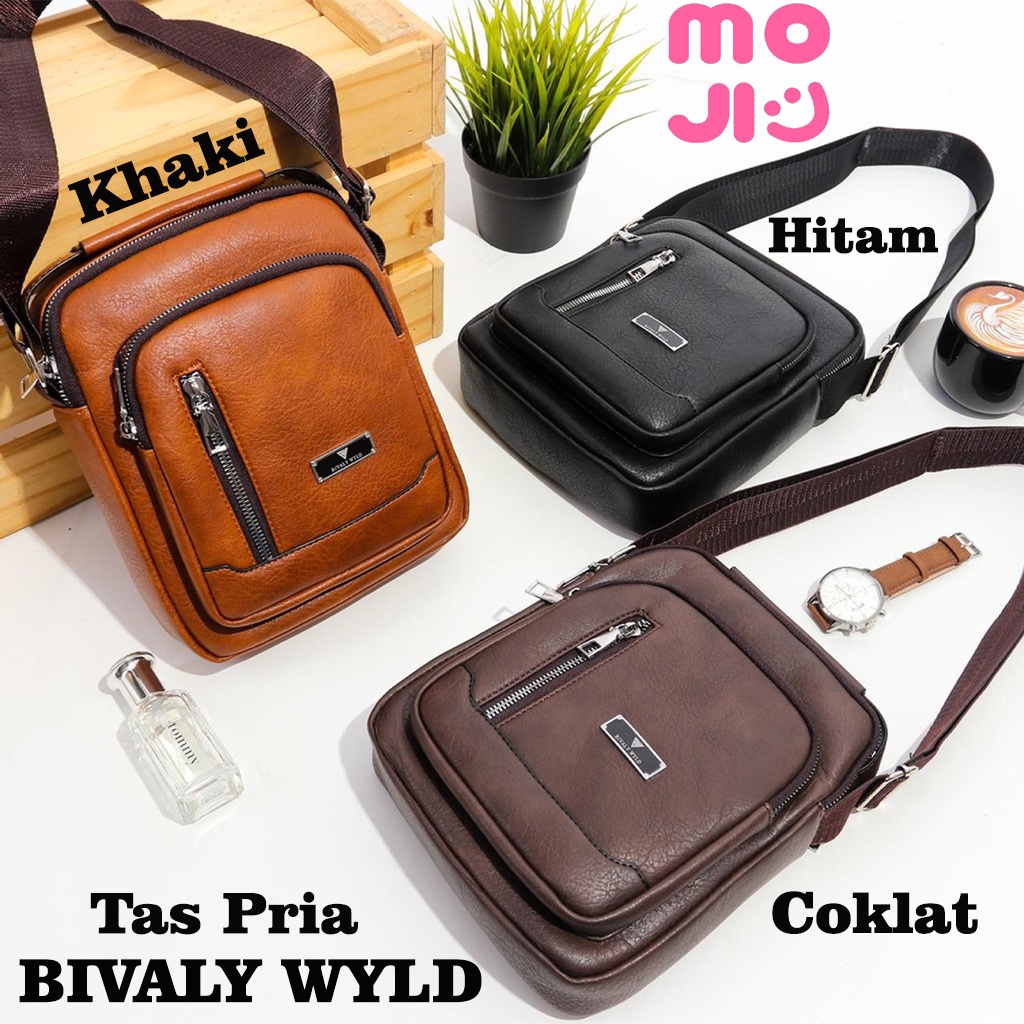 Tas Pria / Tas Selempang Pria BIVALY WYLD 4 Ruang / Tas Pria BIVALY WYLD Premium Import