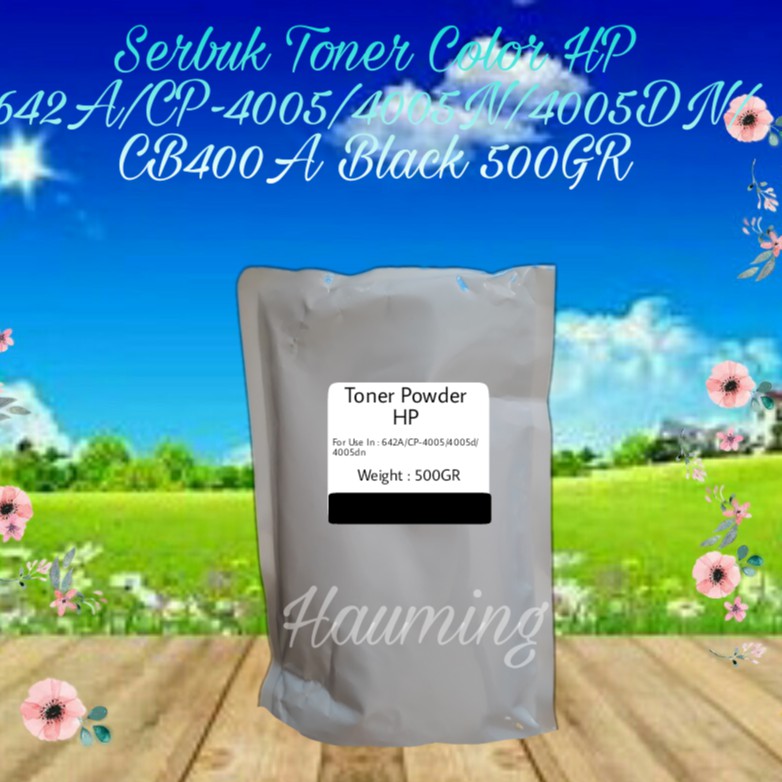 Serbuk Toner Color HP 642A CP4005 CP4005D CP4005DN CP4005N CP-4005 4005N CB400A Black 500gr