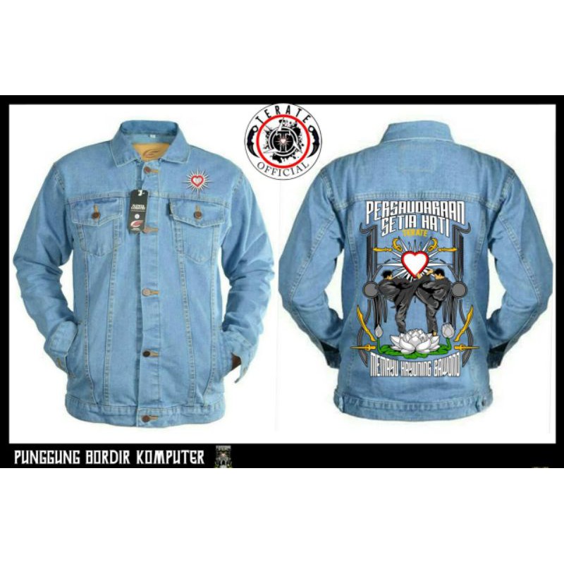 Jaket Levis PSHT ,bordir komputer 
